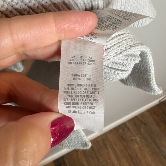 Aerie grey ribbed oversized sweater - Picture 4 of 5